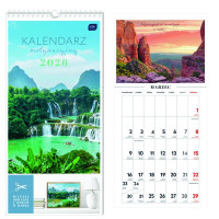 Kalendarz motywacyjny 22x46 Widoki Interdruk